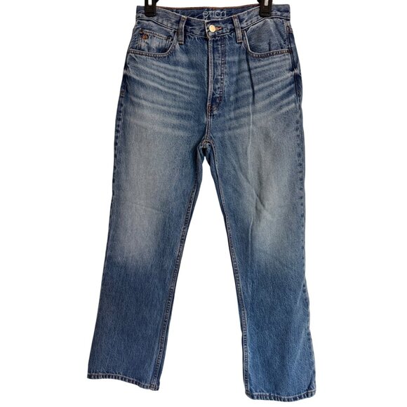 Etica Josie High Rise Cropped Jeans Size 27 NWT Canyon Blue $238 - Picture 1 of 8